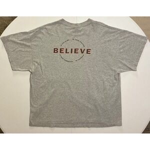 VTG Y2K Gatorade Believe T-Shirt Sports Drink Heavy Cotton Gray Mens 2XL XXL